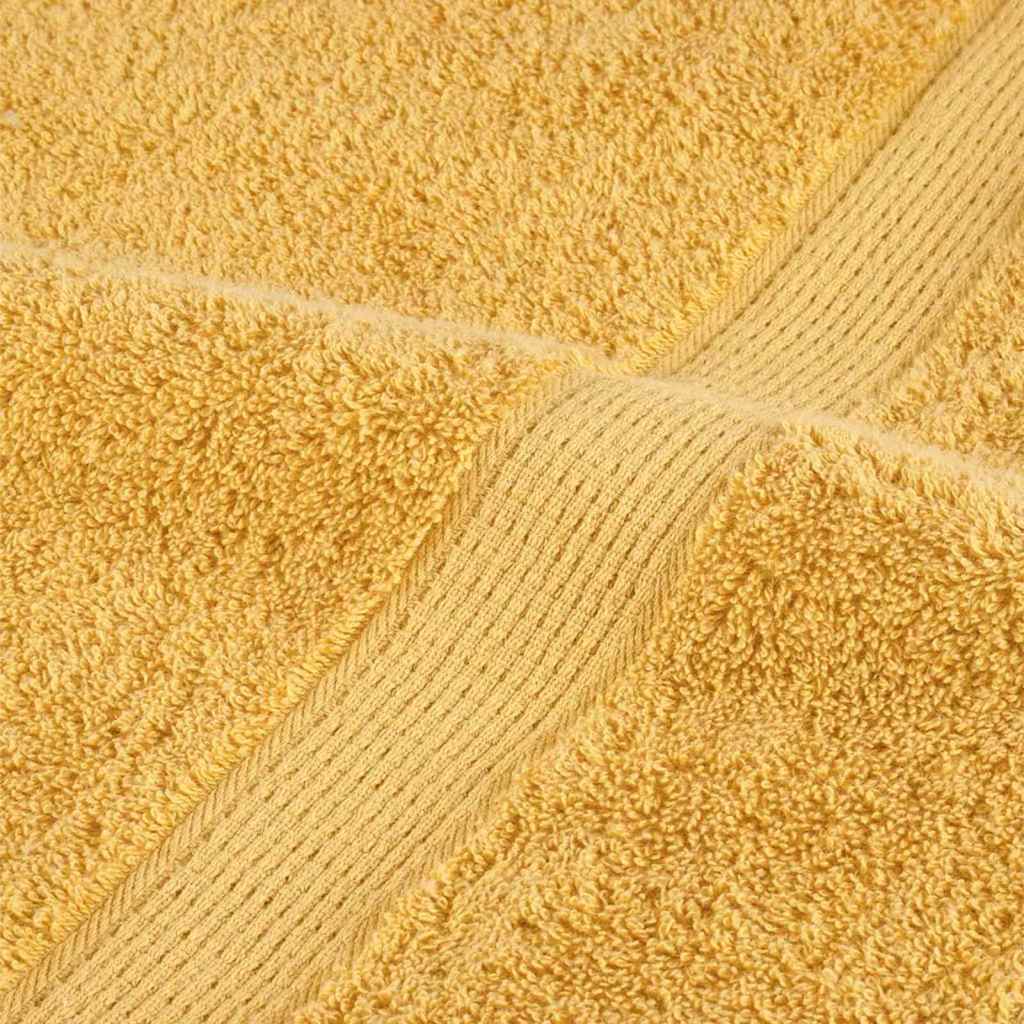 Ručnik za Goste SOLUND 2 pcs Zlatno 15 x 21 cm 550 gsm