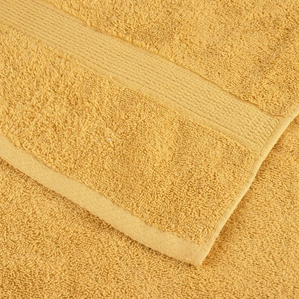 Ručnici za kupanje SOLUND 2 kom zlatni 100x150 cm 600 gsm