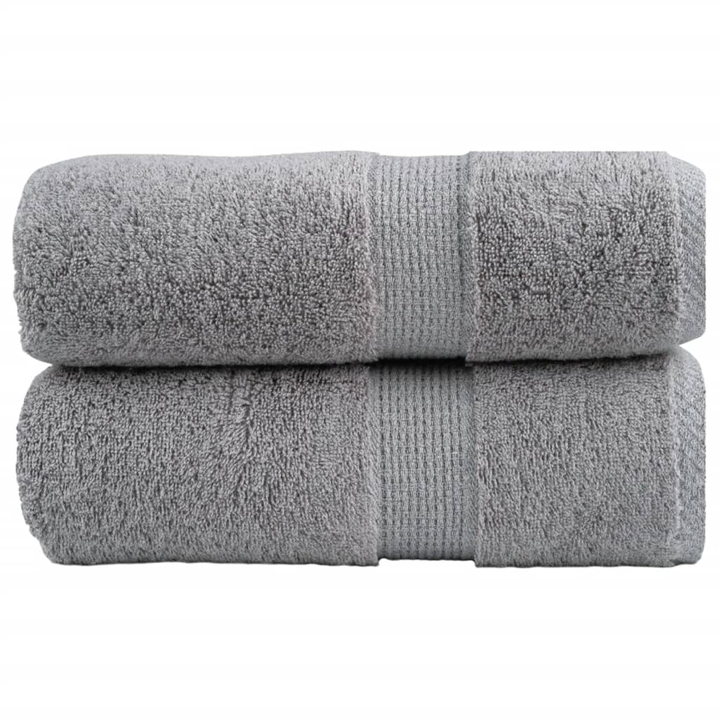 Premium ručnici za pranje SOLUND 2 kom. sive 30x30 cm 600 g/m²