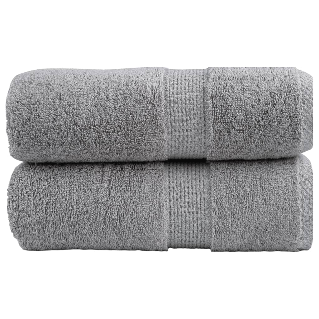 Premium ručnici za goste SOLUND 2 kom. sive 30x50 cm 600 g/m²