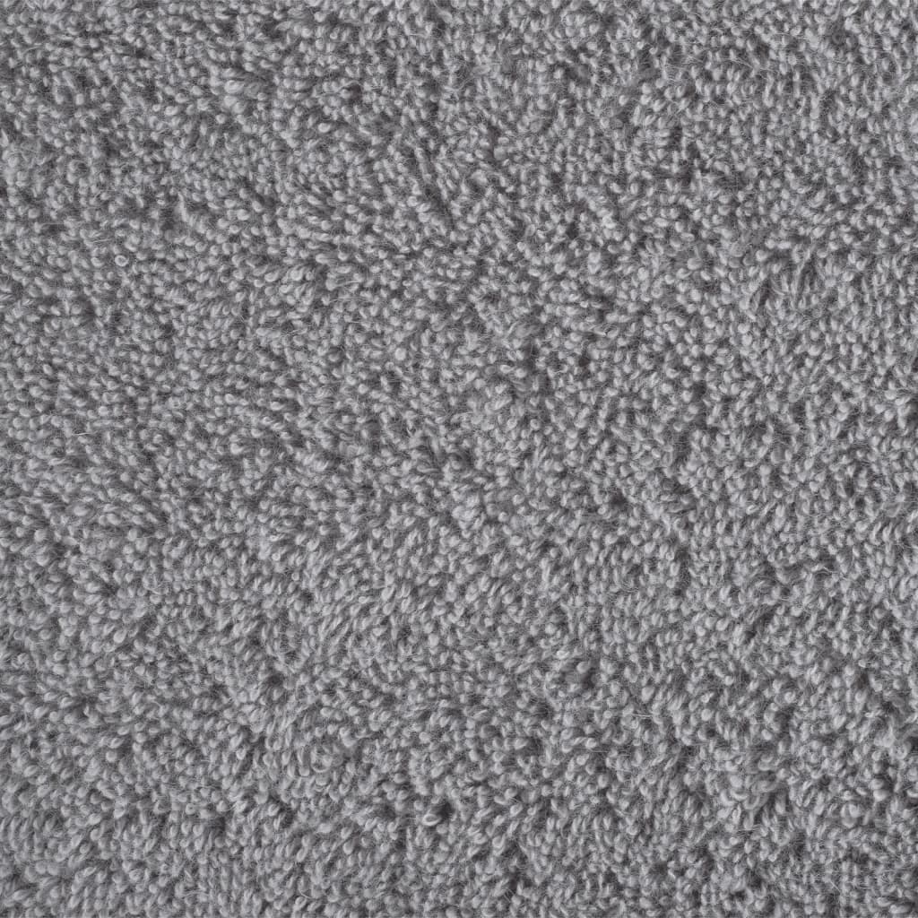 Ručnici za ruke SOLUND 10 kom sivi 50 x 100 cm 600 gsm