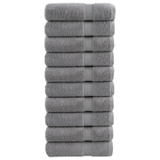 Ručnici za kupanje SOLUND 10 kom sivi 100x150 cm 600 gsm