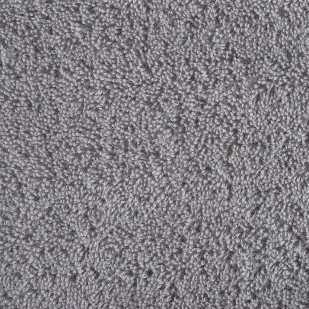 Ručnici SOLUND 4 kom sivi 100 x 200 cm 600 gsm