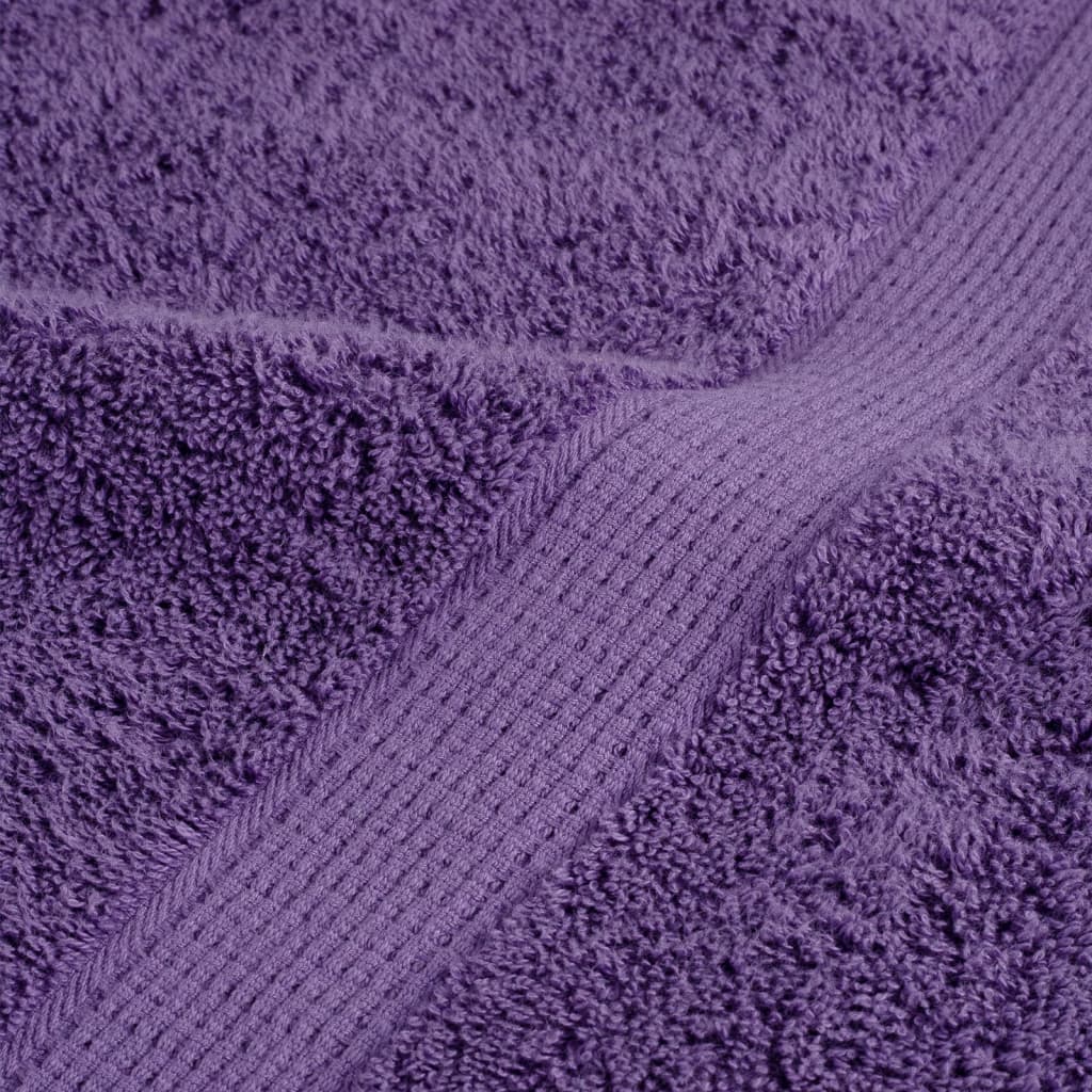 Ručnici za saunu SOLUND 4 kom ljubičasti 80x200 cm 600 gsm