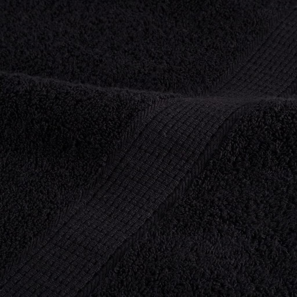 Ručnik za Goste SOLUND 4 pcs Crna 15 x 21 cm 550 gsm