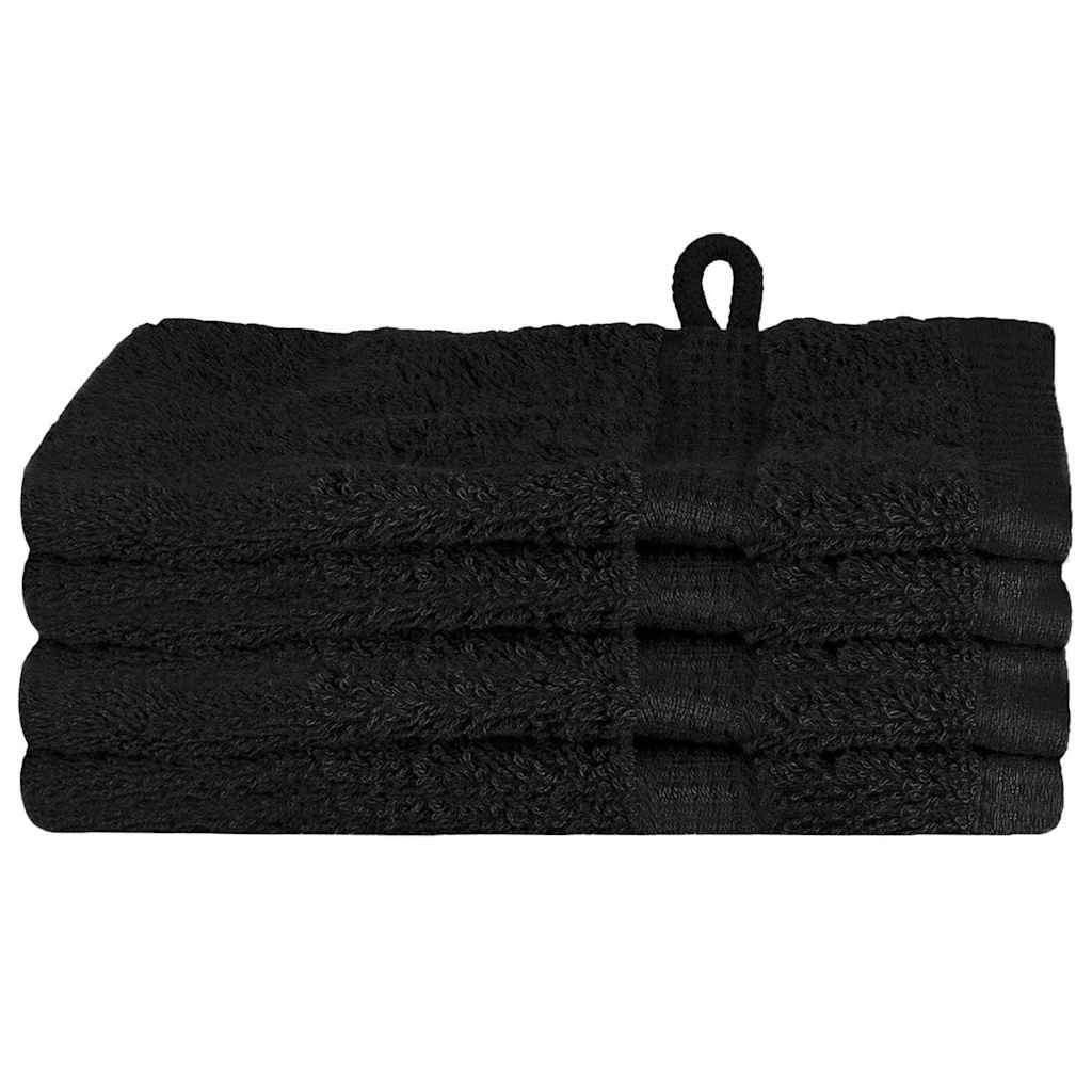 Ručnik za Goste SOLUND 4 pcs Crna 15 x 21 cm 550 gsm