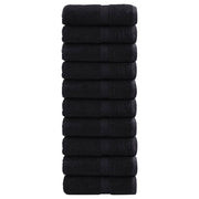 Premium ručnici za goste SOLUND 10 kom. crni 30x50 cm 600 g/m²
