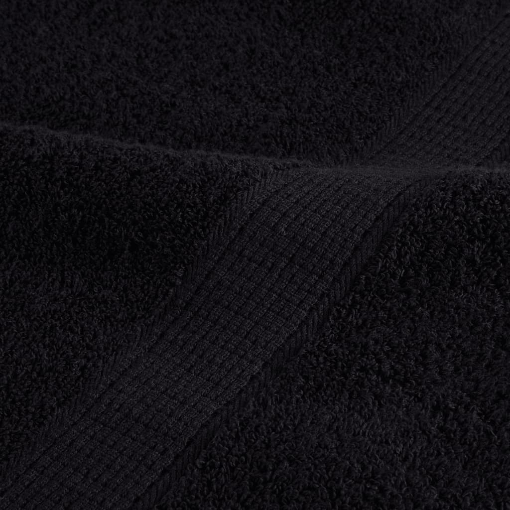 Ručnici za ruke SOLUND 10 kom crni 50x100 cm 600 gsm