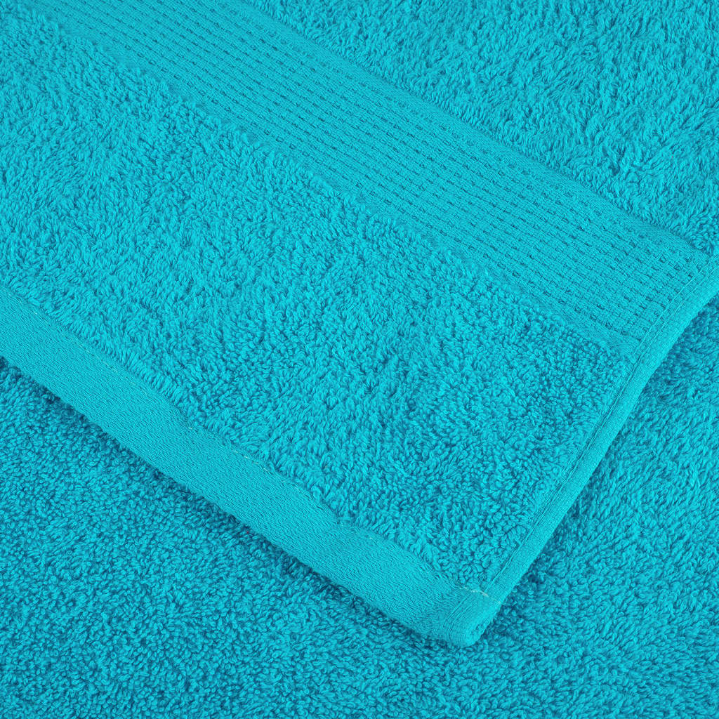 Ručnici za saunu SOLUND 10 kom tirkizni 80x200 cm 600 gsm