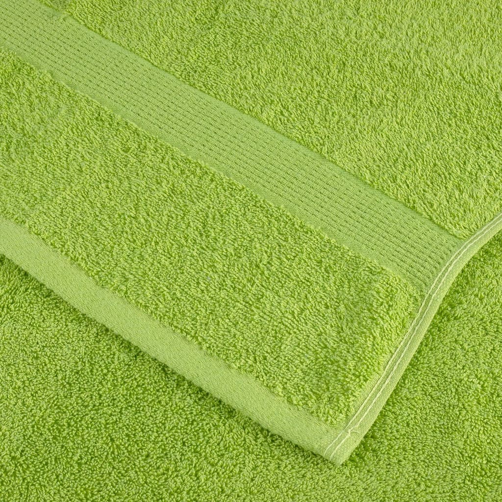 Premium ručnici za pranje SOLUND 2 kom. zelene boje jabuke 30x30 cm 600 g/m²
