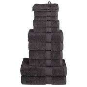 12-dijelni vrhunski set ručnika SOLUND antracit 600 gsm