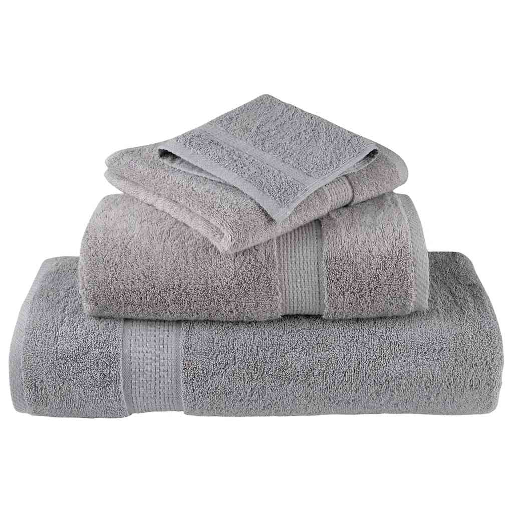 12-dijelni vrhunski set ručnika SOLUND sivi 600 gsm