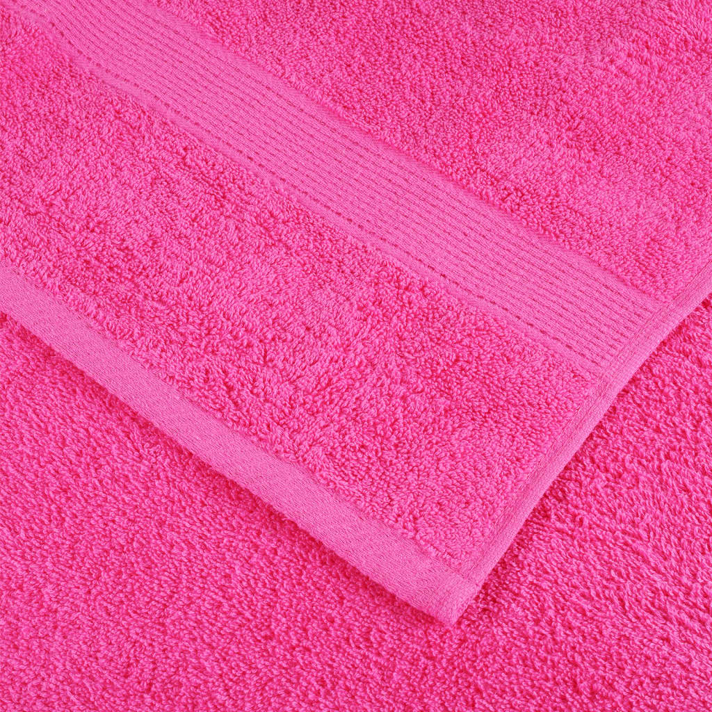 12-dijelni vrhunski set ručnika SOLUND ružičasti 600 gsm