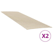Zamjenske letvice za krevet s 48 letvica 2 kom 80x200 cm
