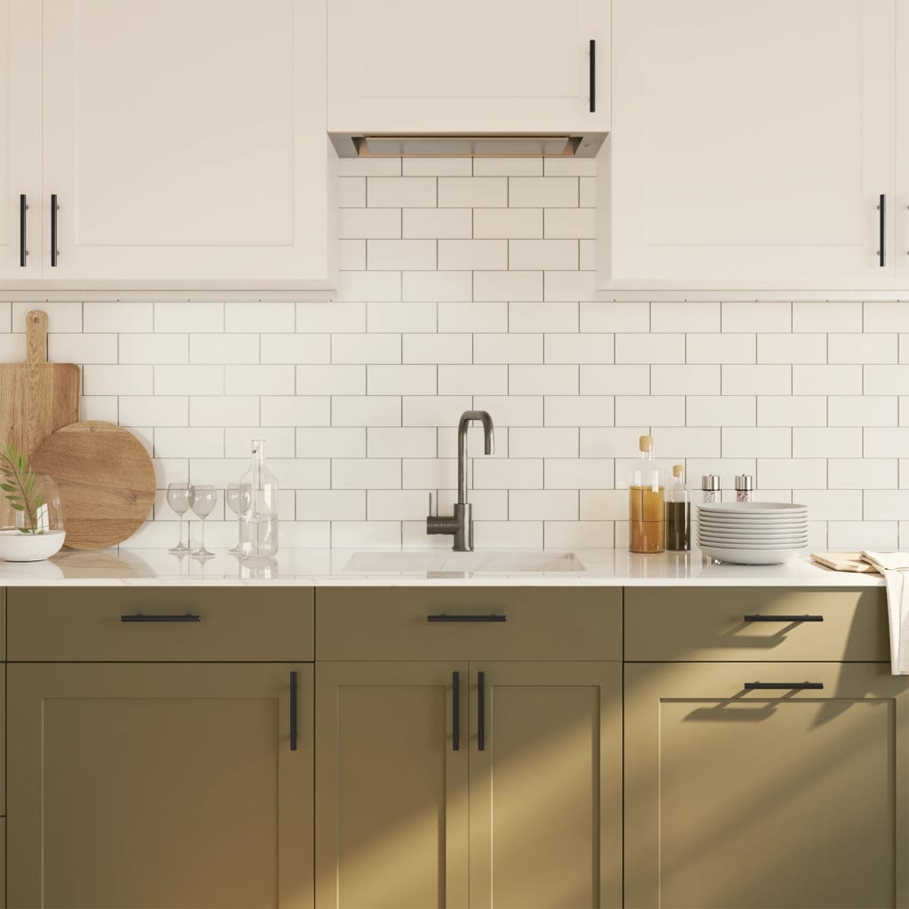 Ručke za ormarić 20 kom crne 96 mm od nehrđajućeg čelika