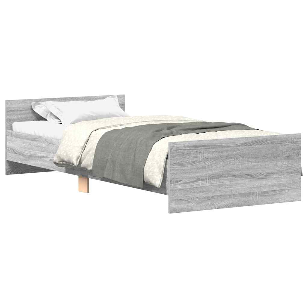 Okvir za krevet boja hrasta 100x200 cm od konstruiranog drva