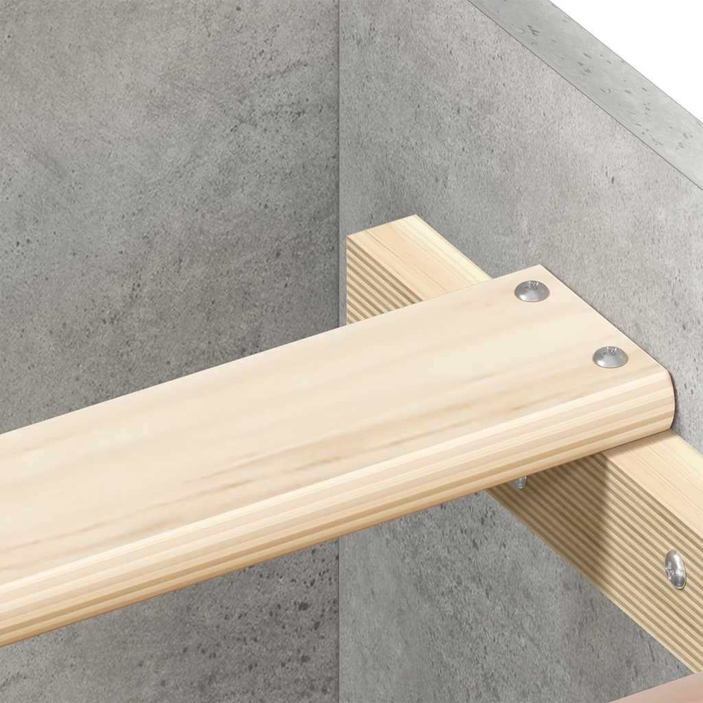 Okvir kreveta boja betona 90 x 190 cm od konstruiranog drva