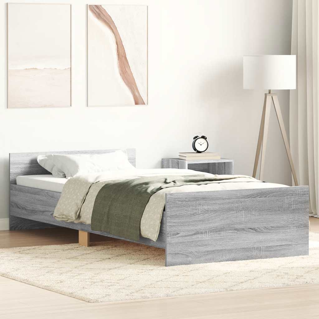 Okvir za krevet boja hrasta 90x190 cm od konstruiranog drva