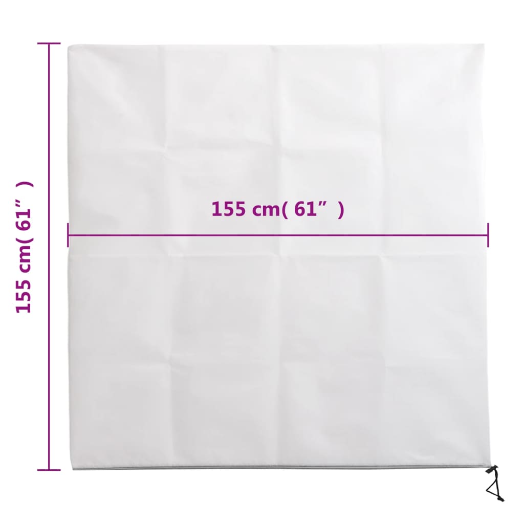 Navlake za biljke od flisa s patentom 2 kom 70 g/m² 1,55x1,55 m