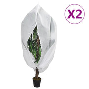 Navlake za biljke od flisa s patentom 2 kom 70 g/m² 1,2x1,8 m