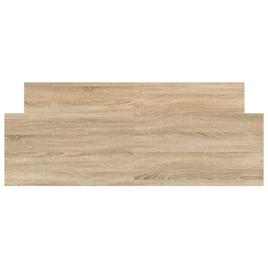 Okvir kreveta s uzglavljem i podnožjem boja hrasta 150x200 cm
