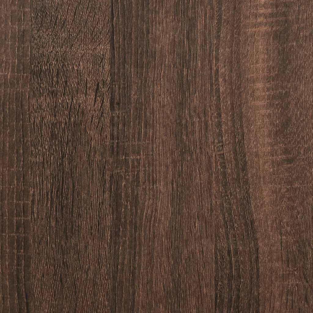 Okvir kreveta s uzglavljem i podnožjem boja hrasta 140x190 cm