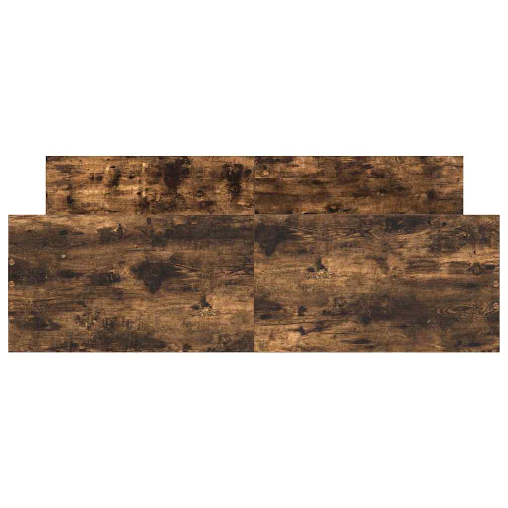 Okvir kreveta s uzglavljem i podnožjem boja hrasta 135x190 cm