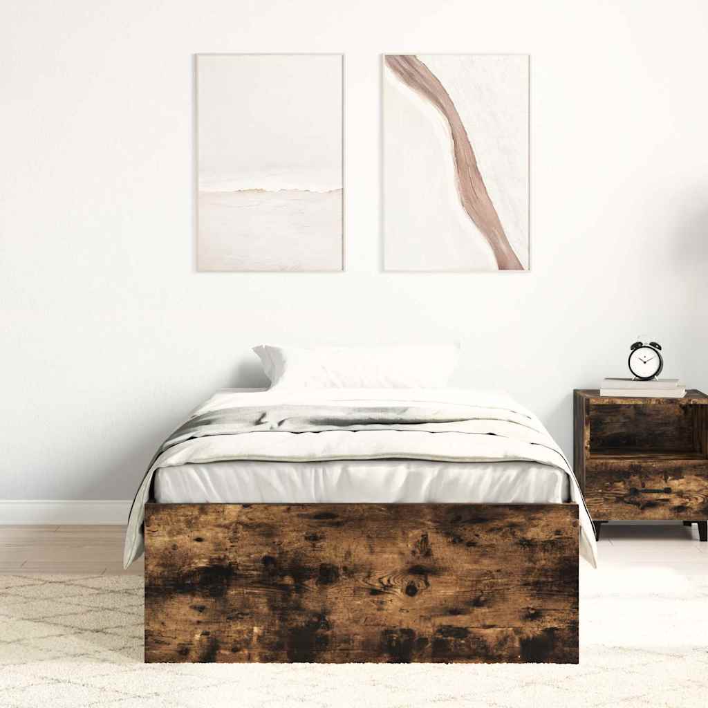 Okvir kreveta boja dimljenog hrasta 90 x 200 cm