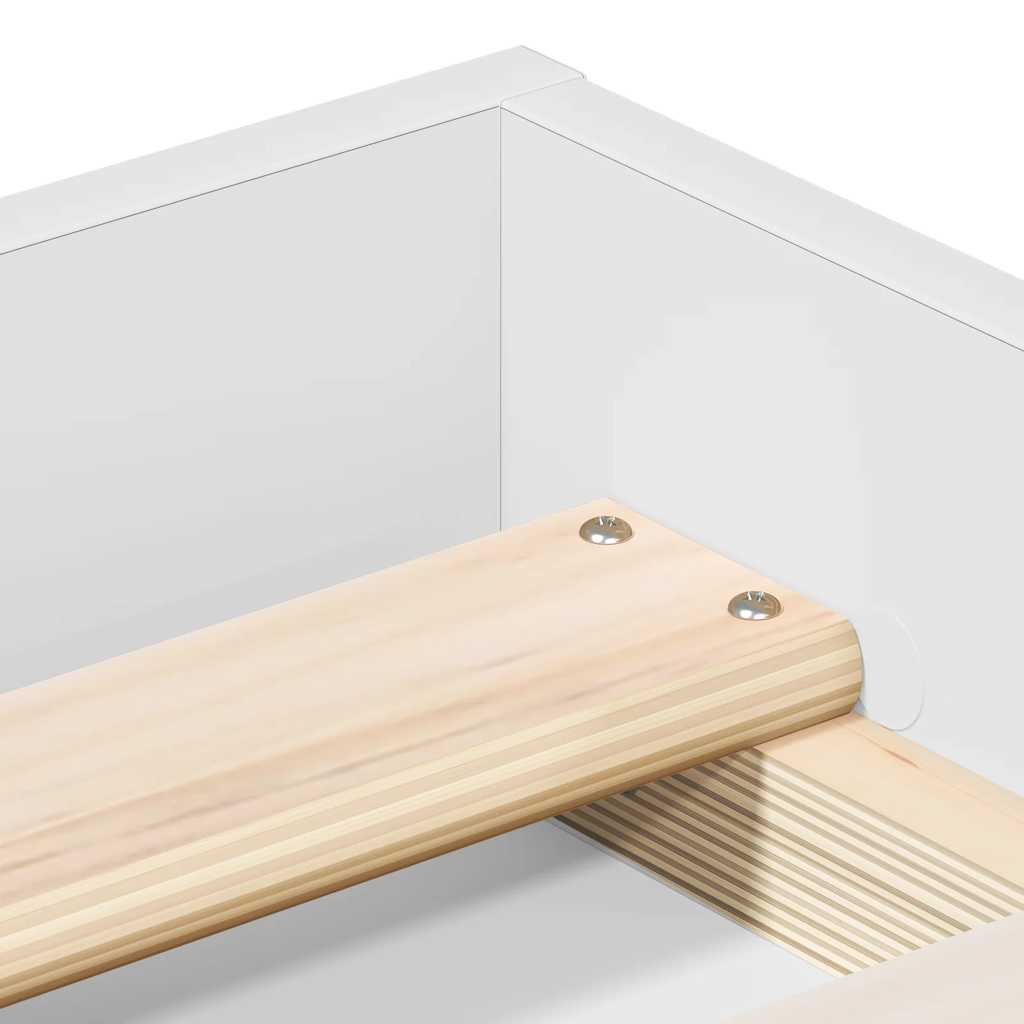 Okvir za krevet bijeli 100x200 cm