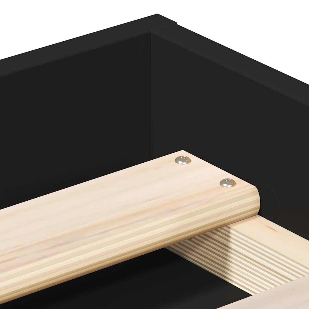 Okvir za krevet crni 100x200 cm