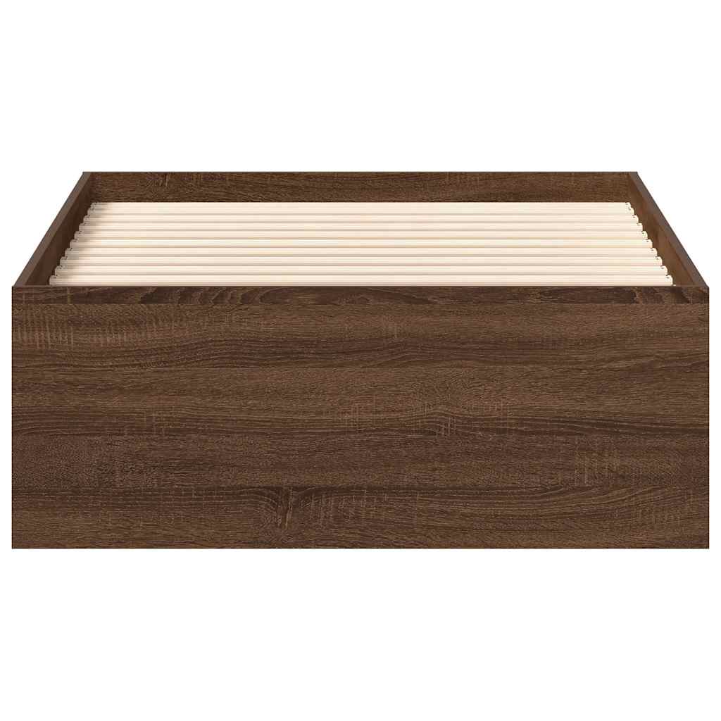 Okvir za krevet smeđa boja hrasta hrasta 100x200 cm