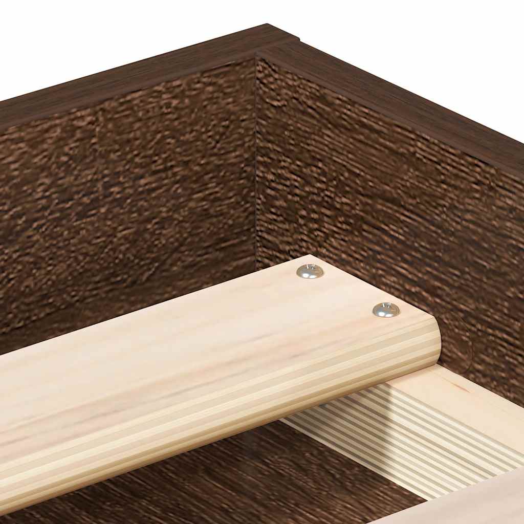 Okvir za krevet smeđa boja hrasta hrasta 100x200 cm