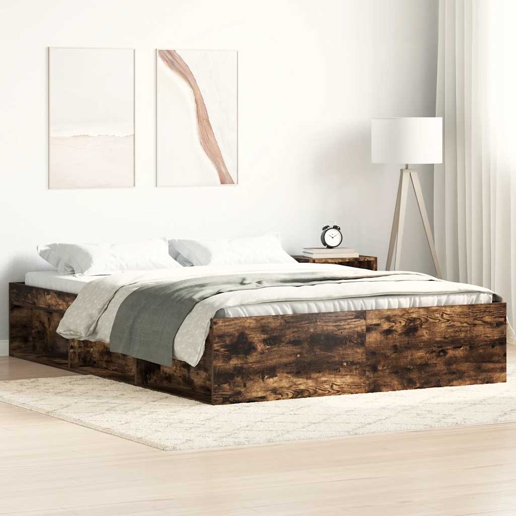Okvir za krevet boja hrasta 135 x 190 cm bračni