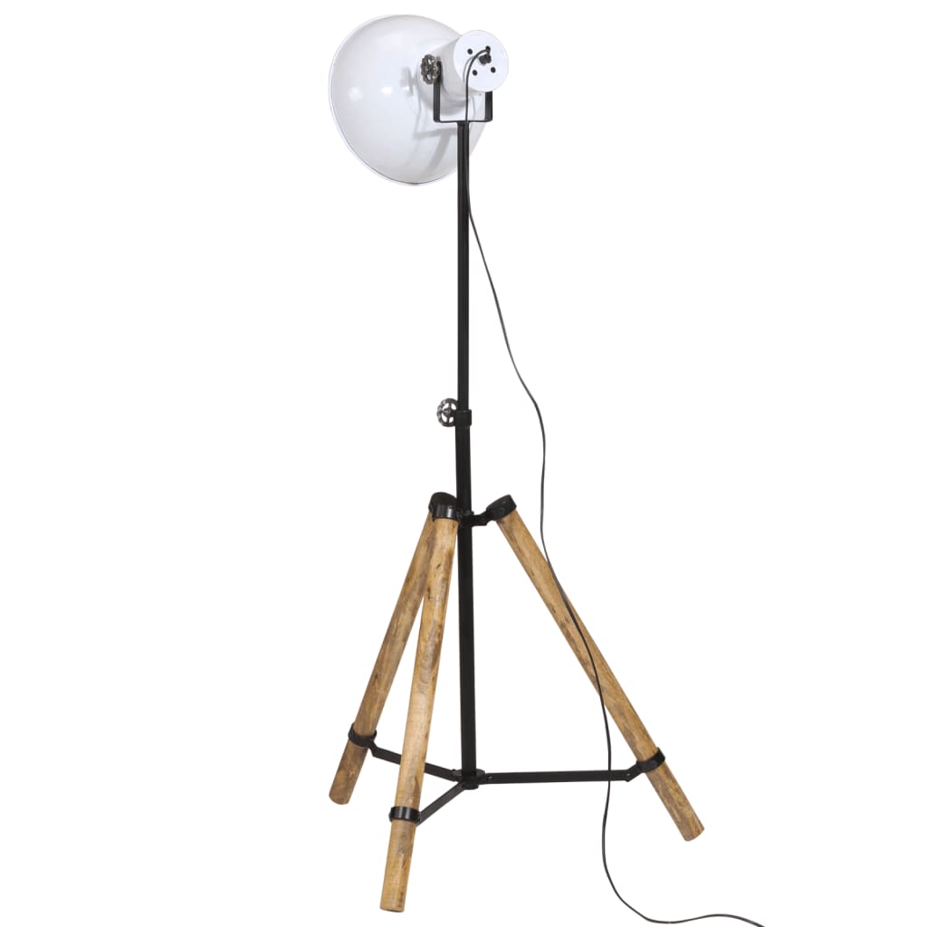 Podna svjetiljka 25 W bijela 75x75x90-150 cm E27