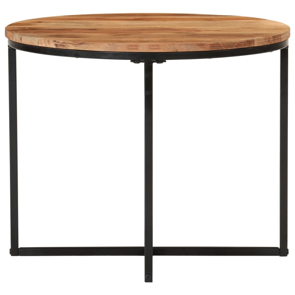 Stolić za kavu 55x55x45 cm od masivnog drva bagrema i željeza