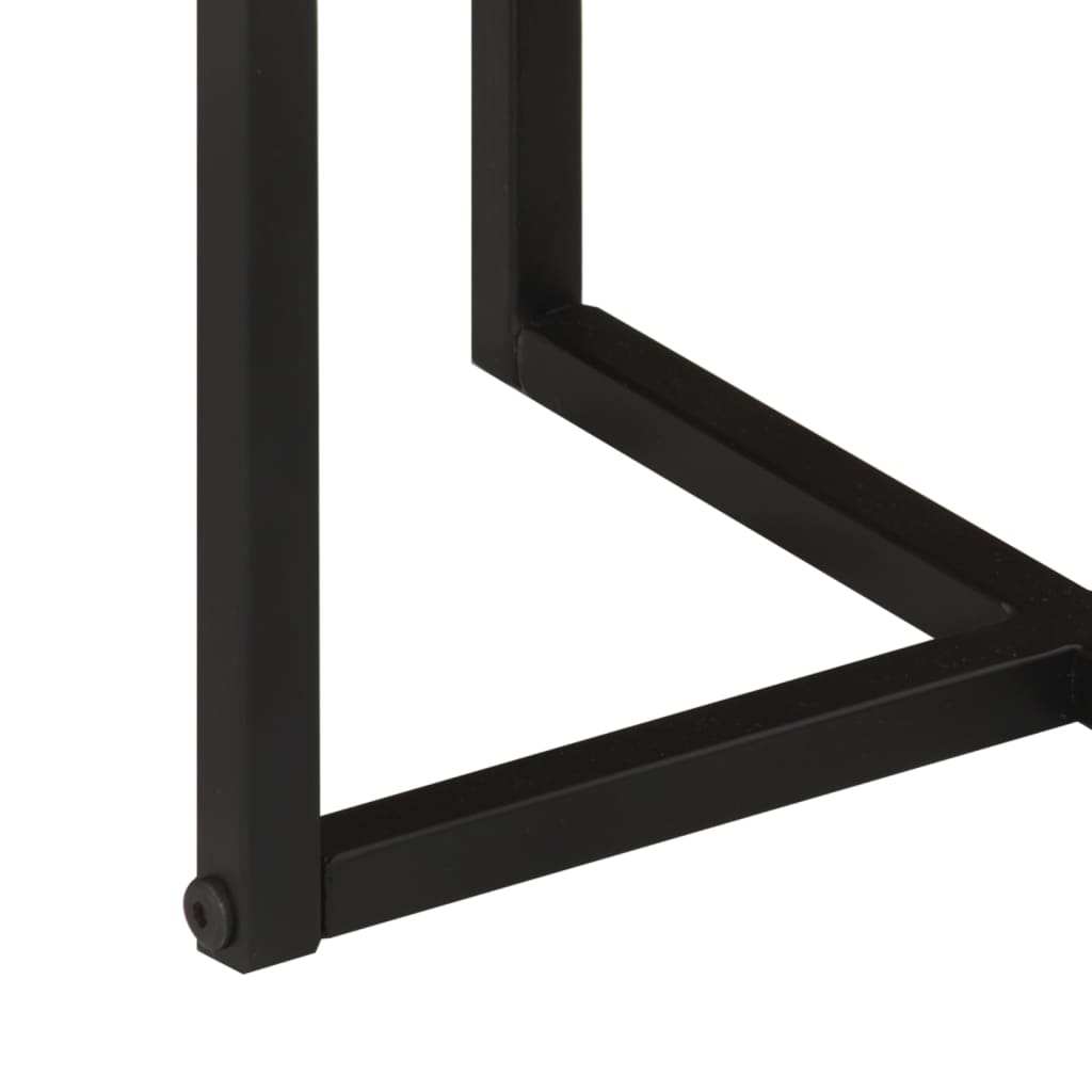 Stolić za kavu 55x55x45 cm od masivnog drva bagrema i željeza