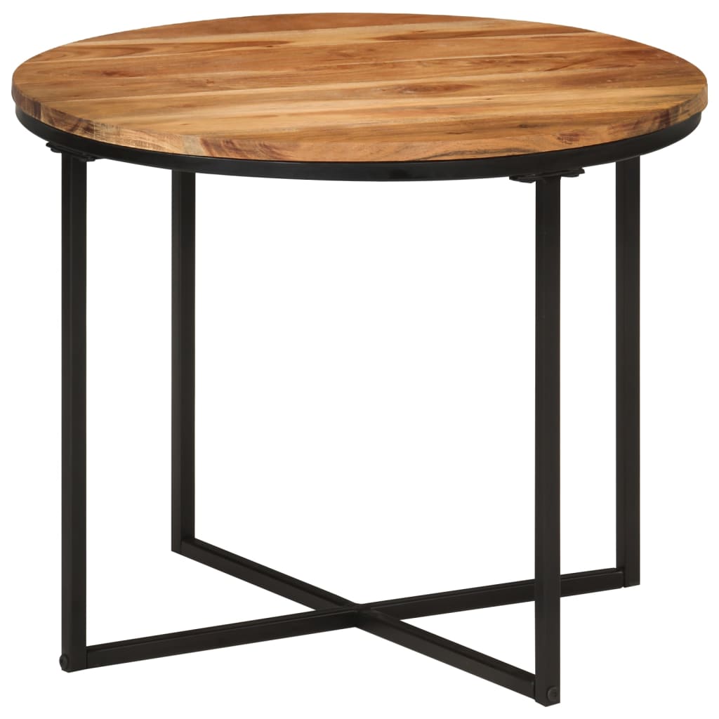 Stolić za kavu 55x55x45 cm od masivnog drva bagrema i željeza