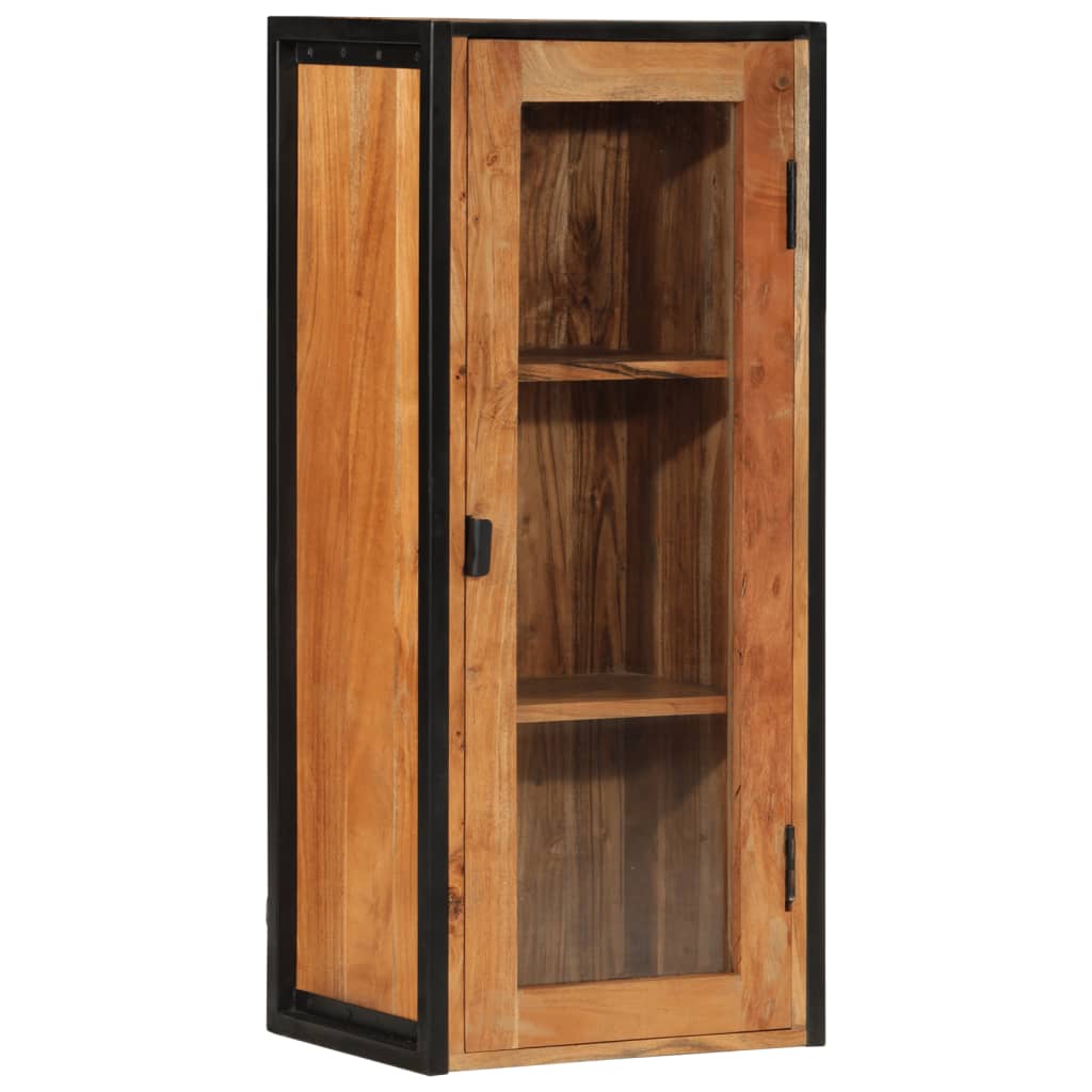 Zidni kupaonski ormarić 40x30x90 cm od drva bagrema i željeza