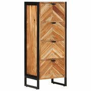 Kupaonski ormarić 40x30x100 cm masivno drvo bagrema i željezo