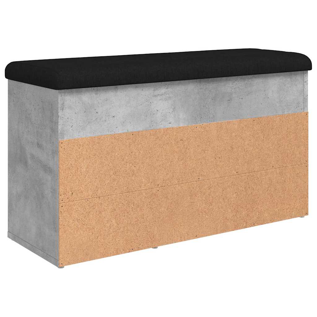 Klupa za cipele boja betona 82 x 32 x 45,5 cm konstruirano drvo