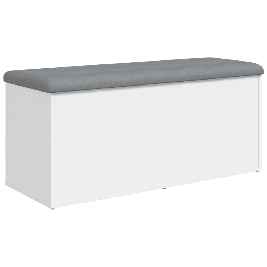 Klupa za odlaganje bijela 102x42x45 cm inženjerski drvo