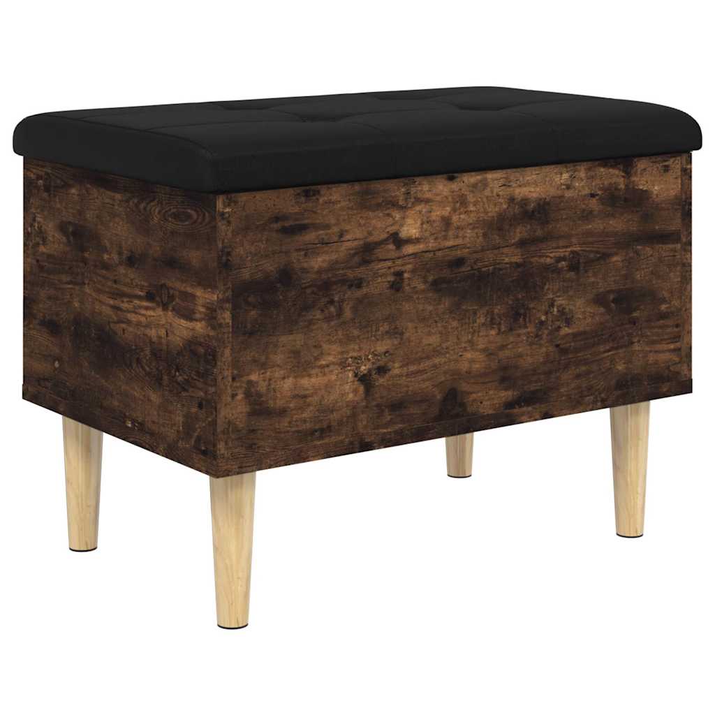 Klupa za pohranu boja hrasta 62x42x46 cm od konstruiranog drva
