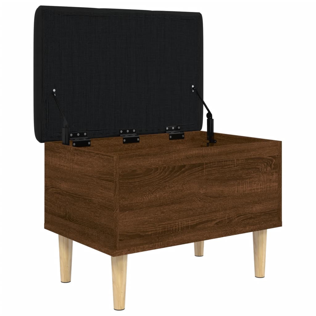 Klupa za pohranu boja hrasta 62x42x46 cm od konstruiranog drva