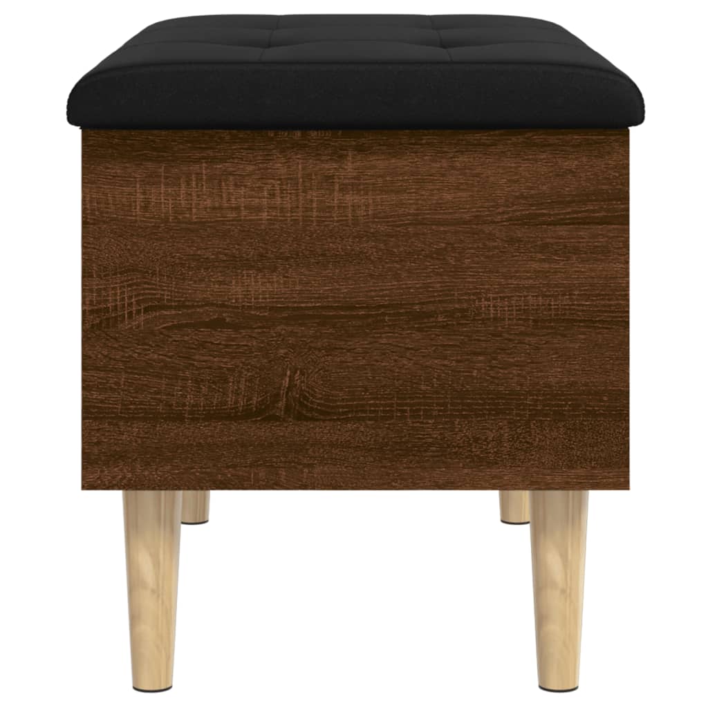 Klupa za pohranu boja hrasta 62x42x46 cm od konstruiranog drva