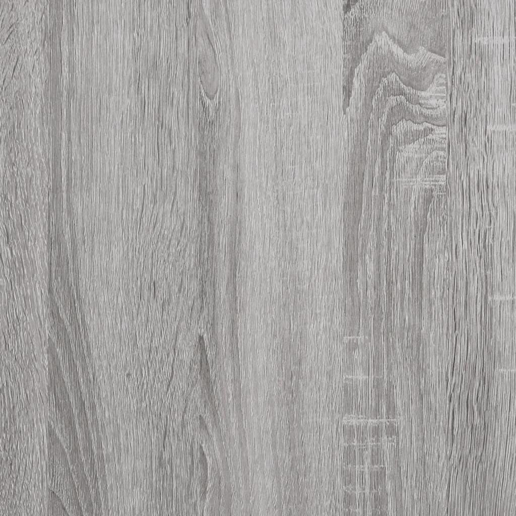 Klupa za pohranu siva boja hrasta 82x42x46 cm konstruirano drvo