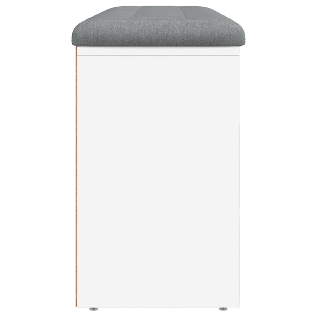 Klupa za cipele bijela 102 x 32 x 50 cm od konstruiranog drva