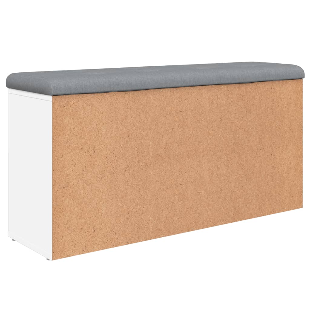 Klupa za cipele bijela 102 x 32 x 50 cm od konstruiranog drva