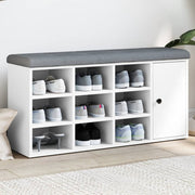 Klupa za cipele bijela 102 x 32 x 50 cm od konstruiranog drva
