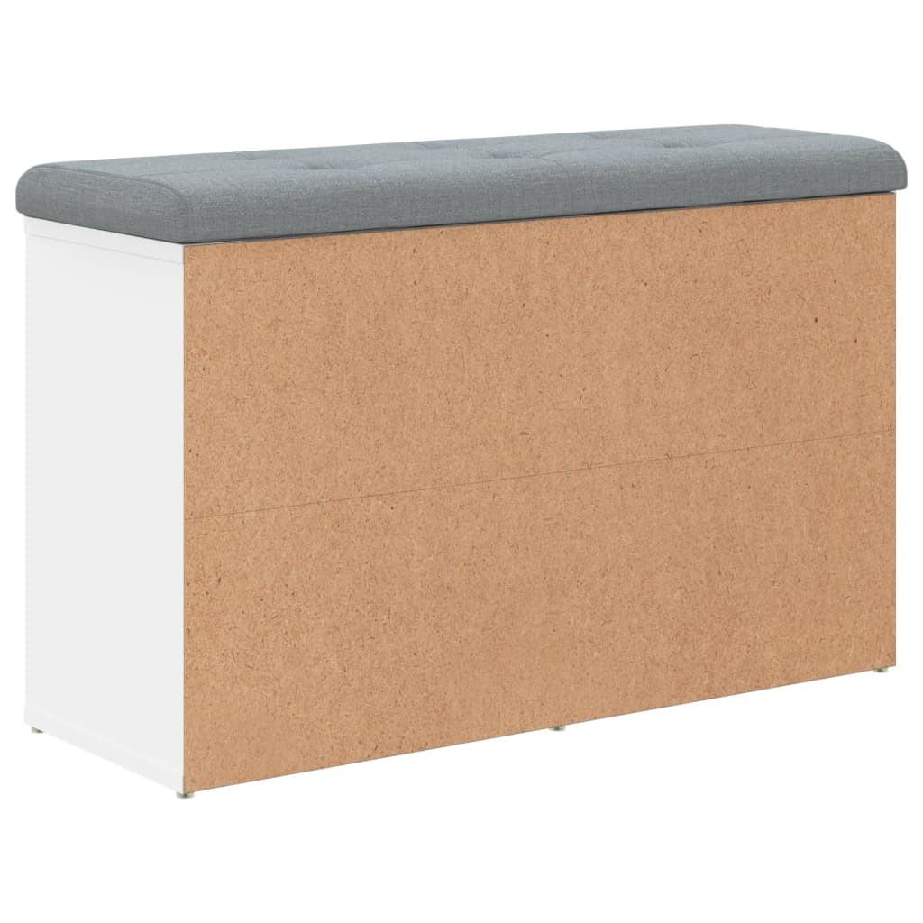 Klupa za cipele bijela 82x32x50 cm inženjerski drvo