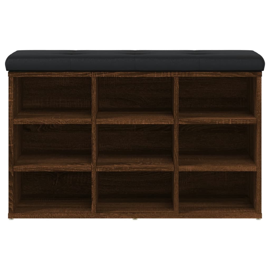 Klupa za cipele smeđa boja hrasta 82x32x50 cm konstruirano drvo